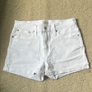 J Brand White Jean Shorts Classic Summer Style